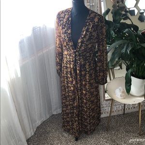 Free people 70s floral sheer duster